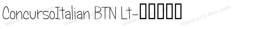 ConcursoItalian BTN Lt字体转换